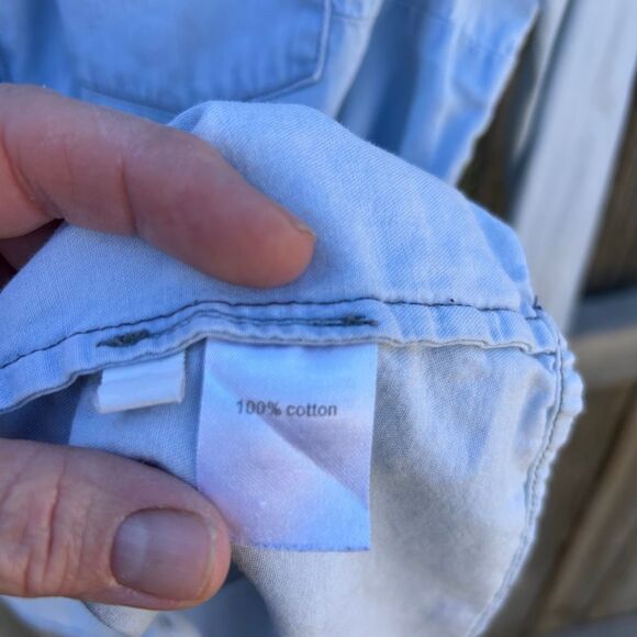 Modbe button up long sleeve denim size medium - Picture 5 of 8